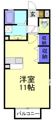 ハニーコートＦ（201） 間取り図画像