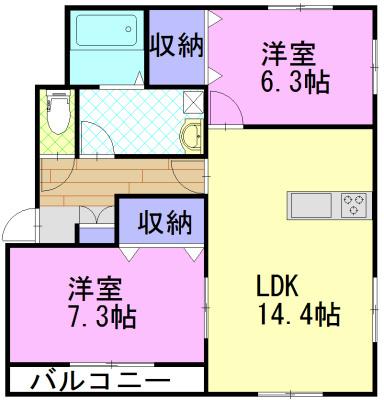 ロベリア（302） 間取り図画像