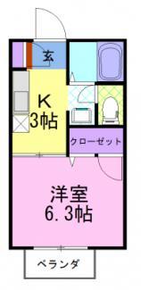 ジュネスルミエール（203） 間取り図画像
