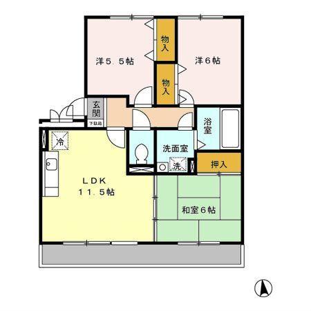 パルティール・ハイツ 2（301） 間取り図画像