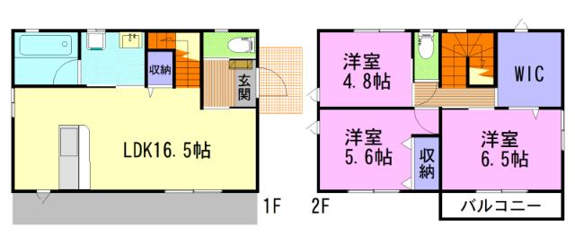 宇都宮市平松本町一戸建 間取り図画像