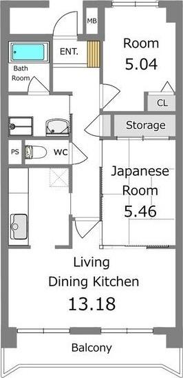 LIBERTY OAK（105） 間取り図画像