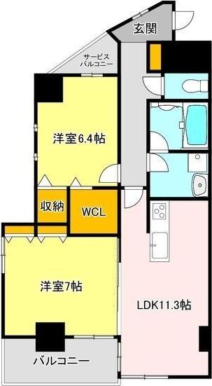 Verde陽東（104） 間取り図画像