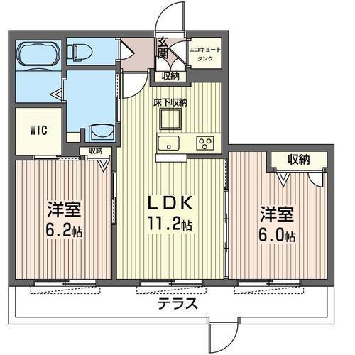 カーサ　アンビエンテ（102） 間取り図画像