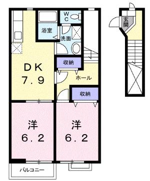 メゾンシャルマン（202） 間取り図画像
