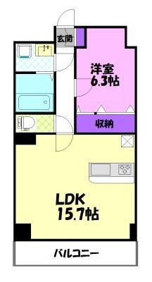 アドラール（203） 間取り図画像