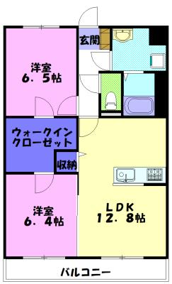 レジデンス カノン（308） 間取り図画像