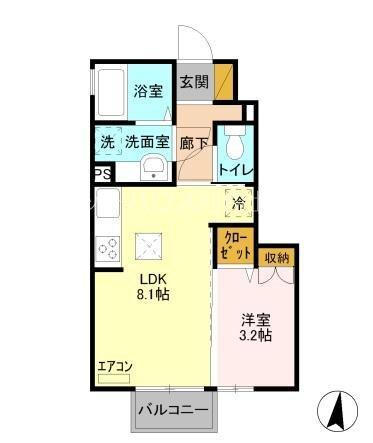 CB B（102） 間取り図画像
