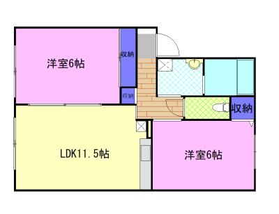 ソレアード Ａ（203） 間取り図画像