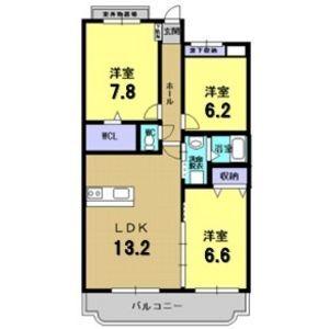 フロールアイ（303） 間取り図画像
