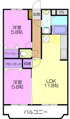 Y&M RegaroⅠ（303） 間取り図画像