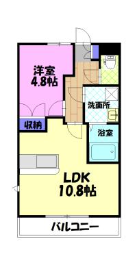 ヴィレッジクレア（102） 間取り図画像