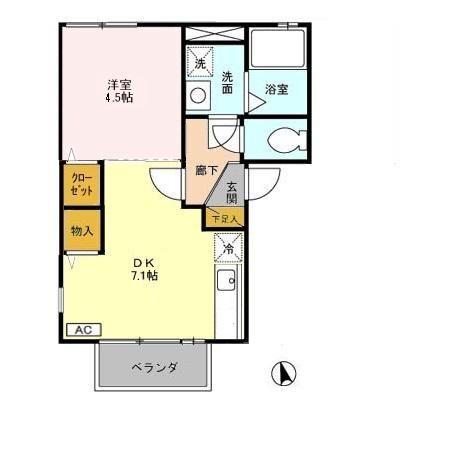 レグルス Ｃ（203） 間取り図画像