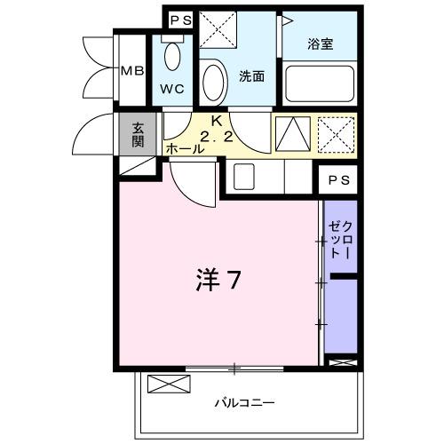 プリエールⅡ（102） 間取り図画像
