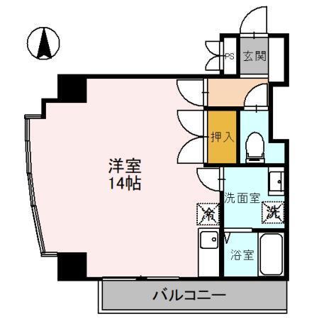かねとビル　2F（201） 間取り図画像
