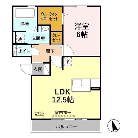 フローラルコート　Ｆ（303） 間取り図画像