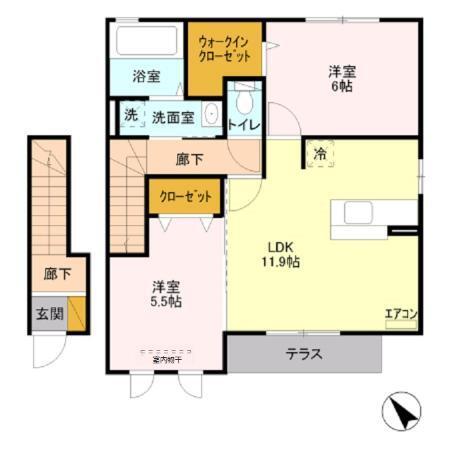 ティンカーベル　Ｂ（203） 間取り図画像