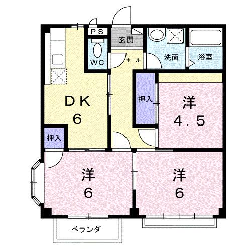 オーキッドハイツ（206） 間取り図画像