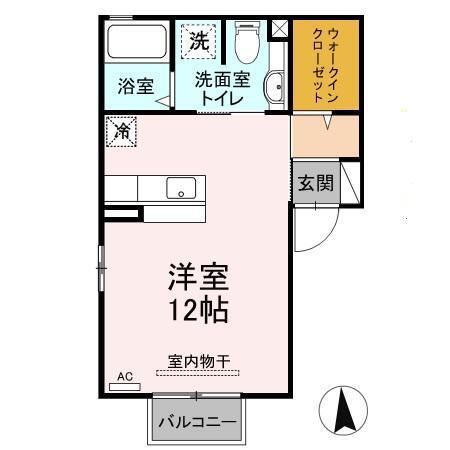アムール（202） 間取り図画像