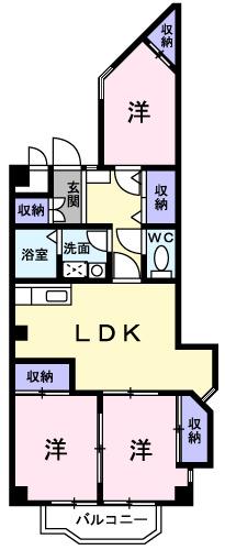 パステルビラ光陽（201） 間取り図画像