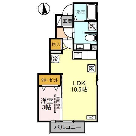 サニーフラット（101） 間取り図画像
