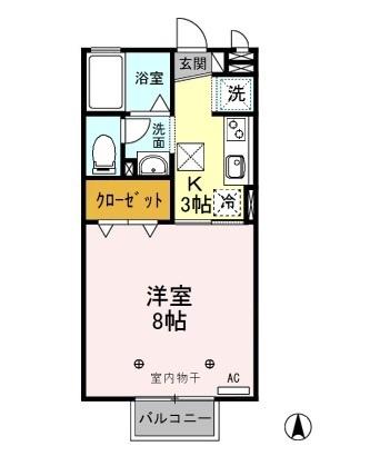 ピュアクレスト（105） 間取り図画像