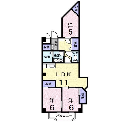 パステルビラ光陽（210） 間取り図画像