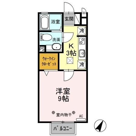 メルベーユ　Ｂ（102） 間取り図画像