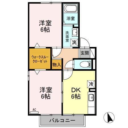 ロワジール　Ａ（203） 間取り図画像