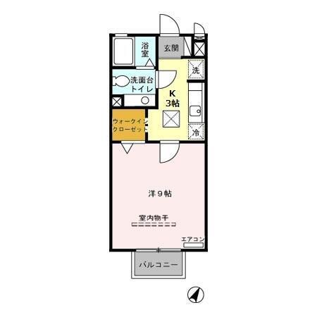 メルベーユ　Ａ（105） 間取り図画像