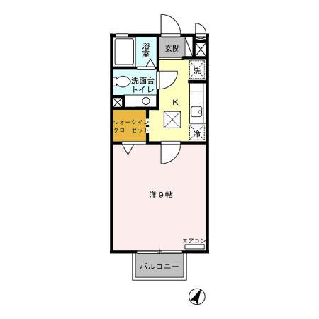 メルベーユ　Ａ（103） 間取り図画像