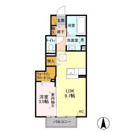 エクレール下栗　Ｃ（102） 間取り図画像
