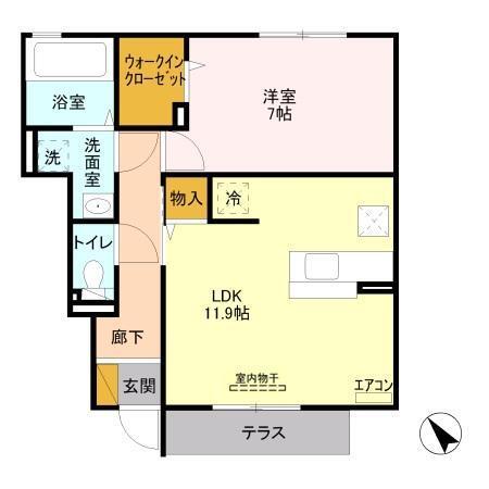 ティンカーベル　Ｂ（103） 間取り図画像