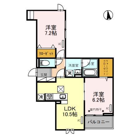 Presso-U（103） 間取り図画像