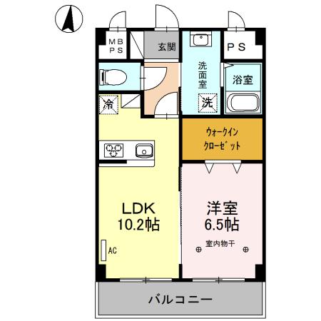 ＣＲＥＡ元今泉（503） 間取り図画像