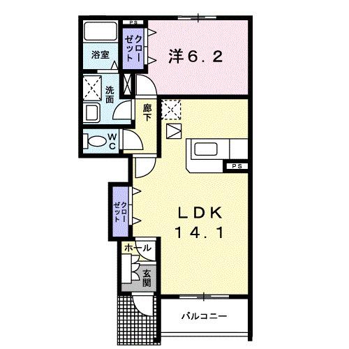 メゾン　オーブＢ（102） 間取り図画像