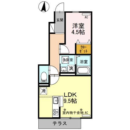 リヴェールヴィラ（101） 間取り図画像