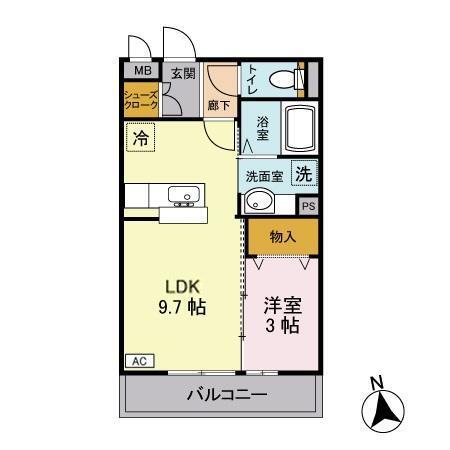 ＣｉｔｙＰａｌｌ２４（303） 間取り図画像