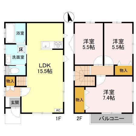 K.Tヴィレッジ　11号館（001） 間取り図画像