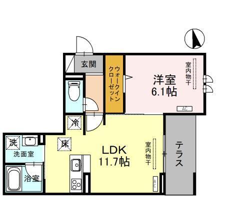 D-noir（101） 間取り図画像