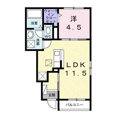 プログレス　Ｂ（105） 間取り図画像