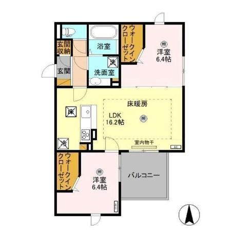 パルティール（101） 間取り図画像
