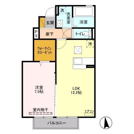 スパローハウス参番舘　Ａ（103） 間取り図画像