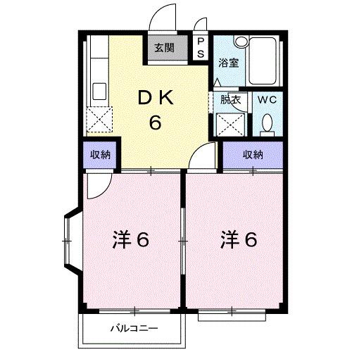 エルディム高木Ａ（202） 間取り図画像