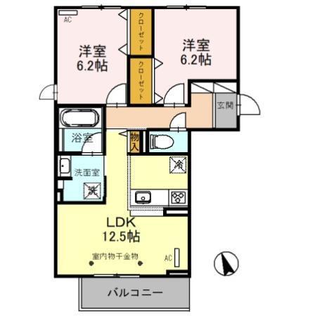 アザレア（303） 間取り図画像