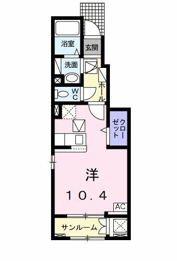ジェルメグラン（105） 間取り図画像