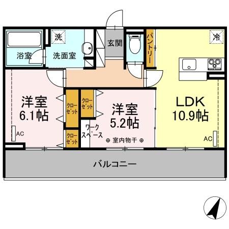 エルタウン　Ｆ（302） 間取り図画像