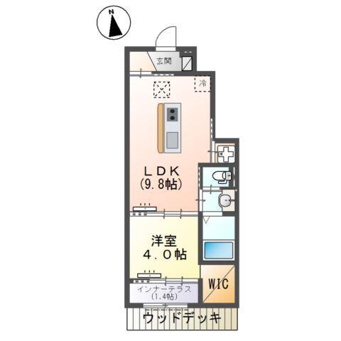 高根沢町新築アパートＡ棟 間取り図画像