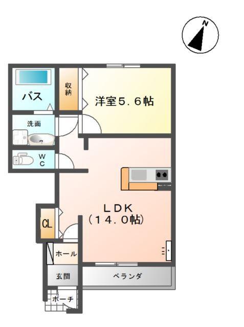 あぷりこっとⅡ（Ａｐricot Two) 間取り図画像