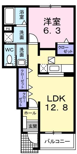 サンフラワーＢ（102） 間取り図画像